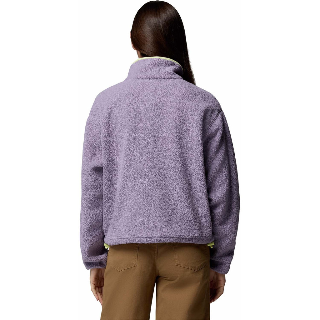helvetia ii cropped half snap fleece vest