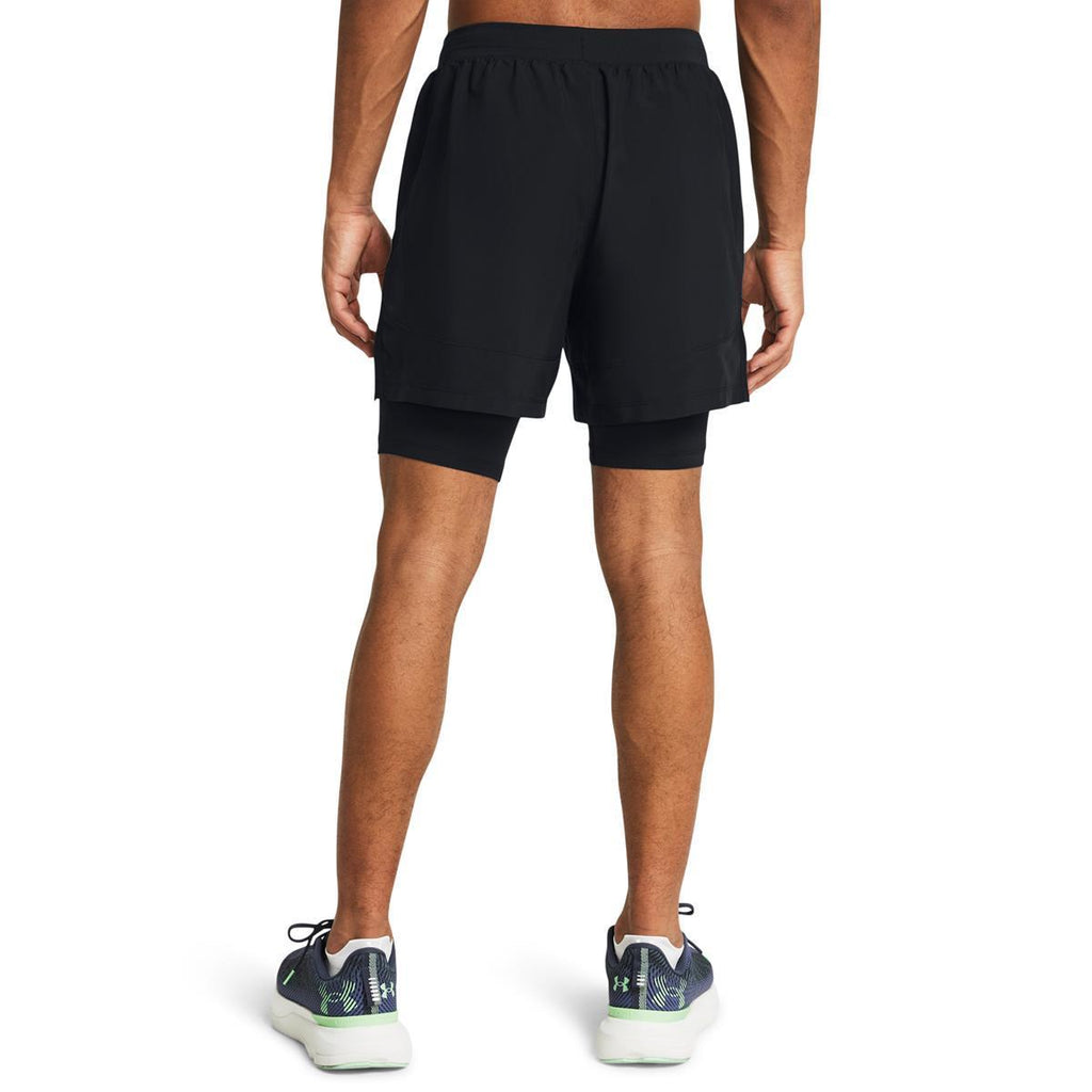 ua launch 5'' 2-in-1 short-blk