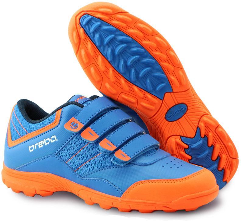 bf1008b brabo velcro shoe blue/oran
