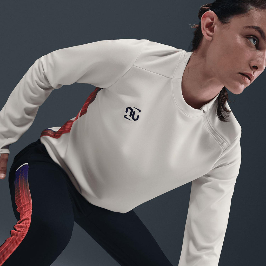 United Academy Dri-FIT voetbaltop met ronde hals voor dames