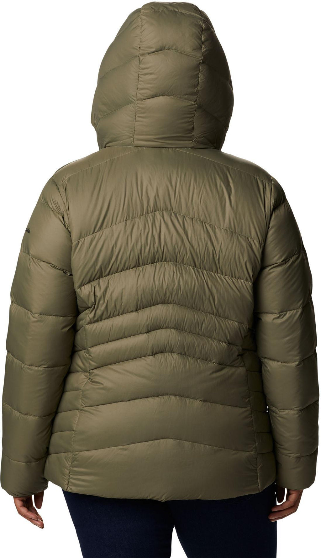 autumn park down hooded jacket