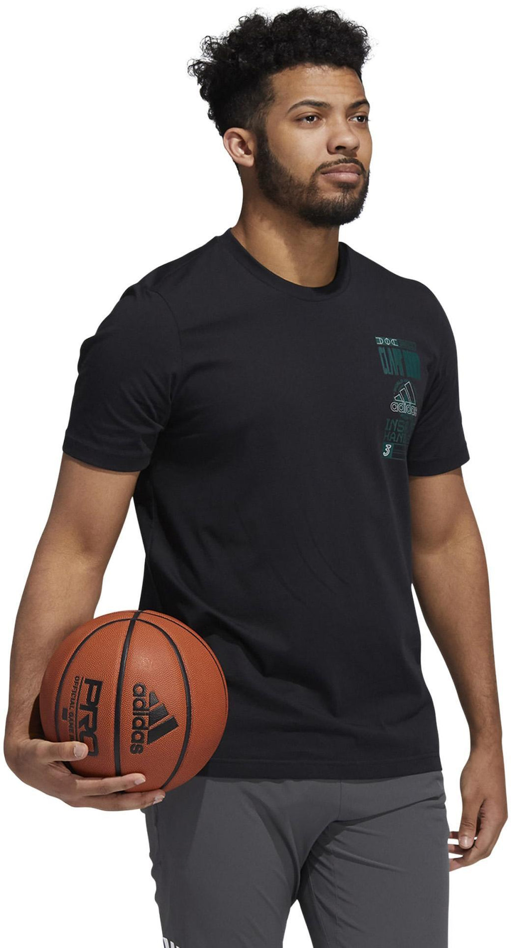 Reflective Hoops Badge of Sport Graphic T-shirt