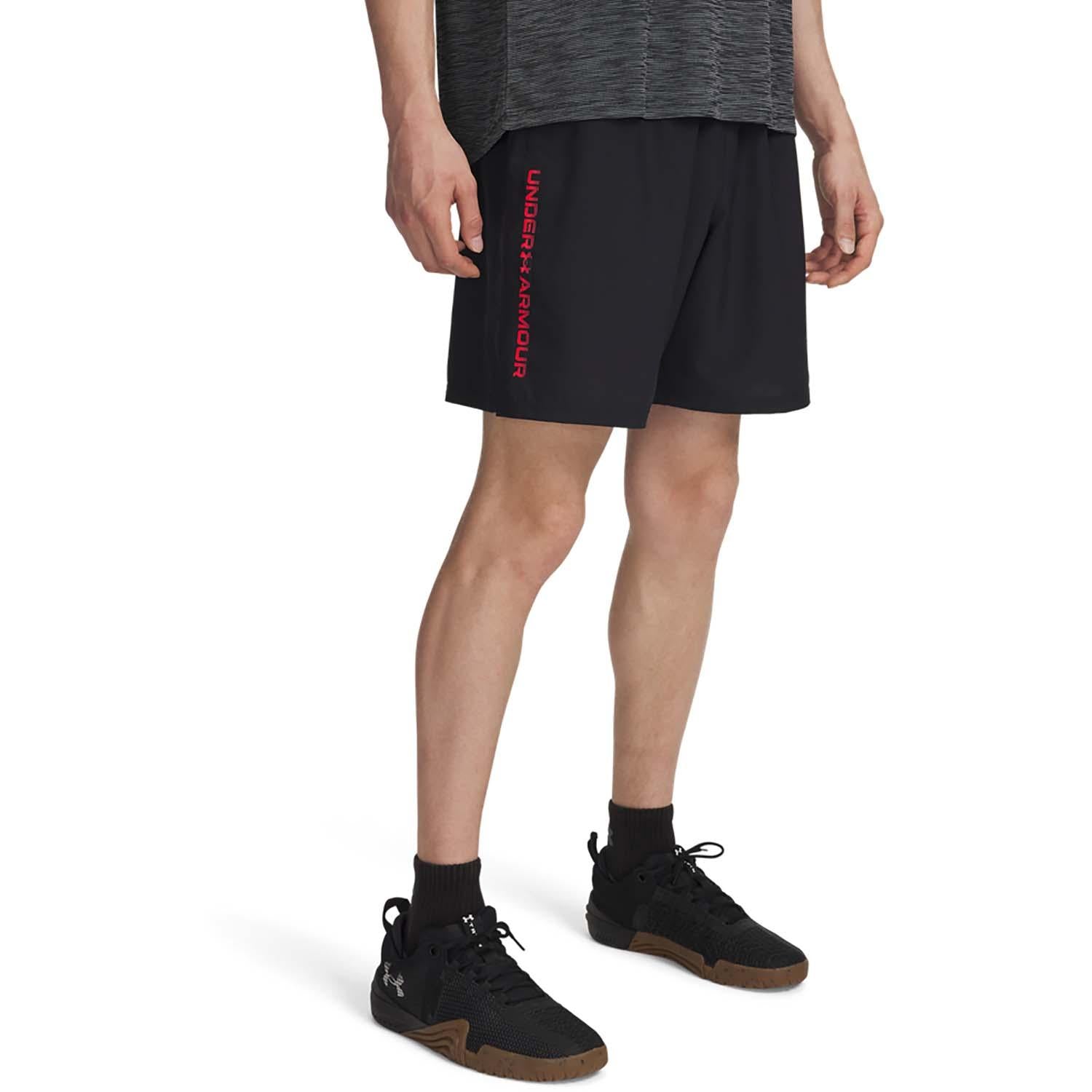 ua tech woven wordmark short-blk