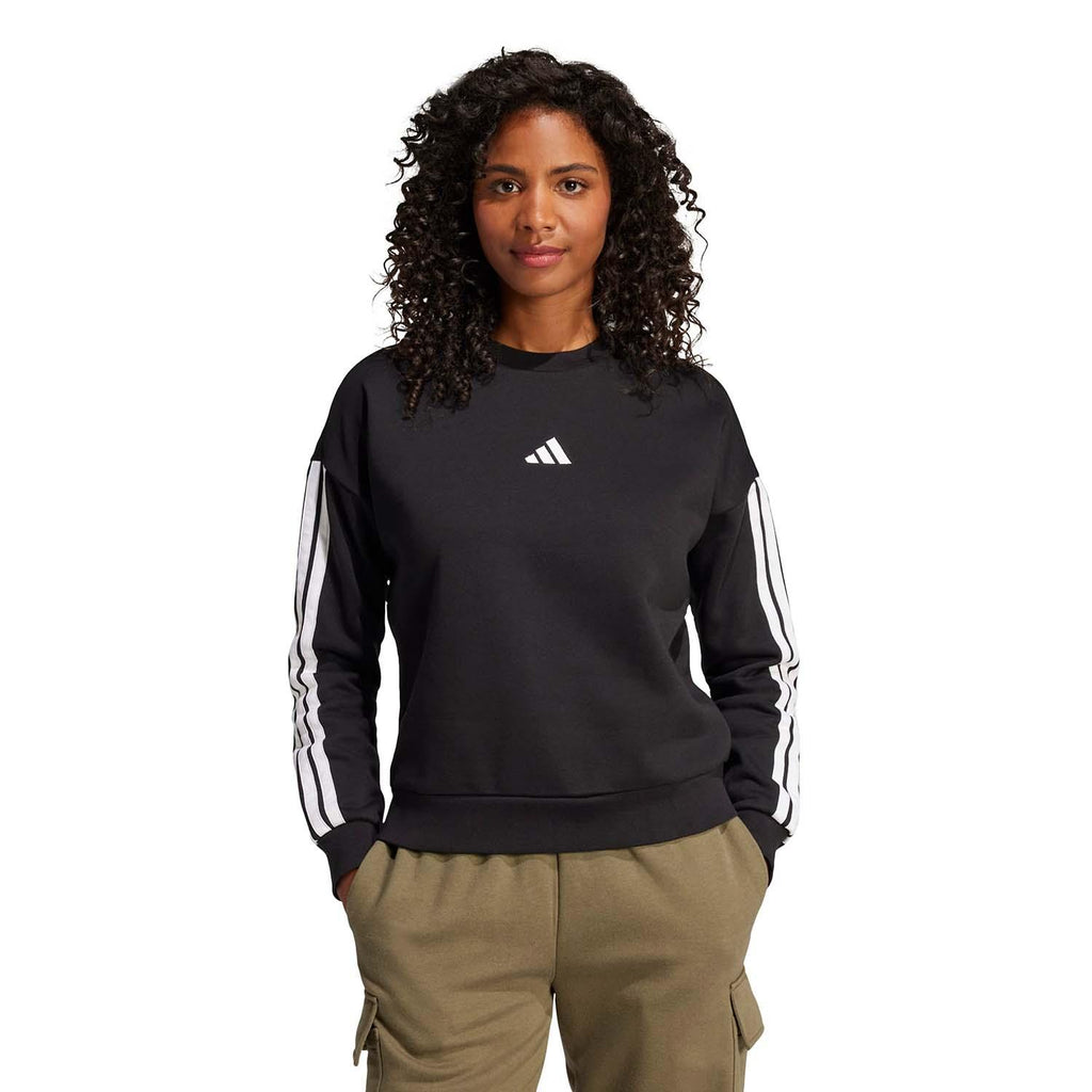 Essentials 3-Stripes Fleece Sweatshirt