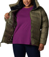 autumn park down hooded jacket