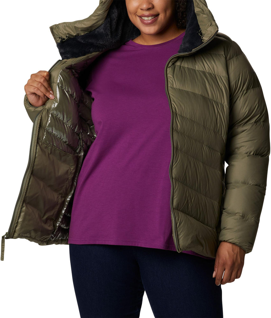 autumn park down hooded jacket