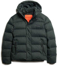 Hooded Microfibre Sports Puffer Jacket