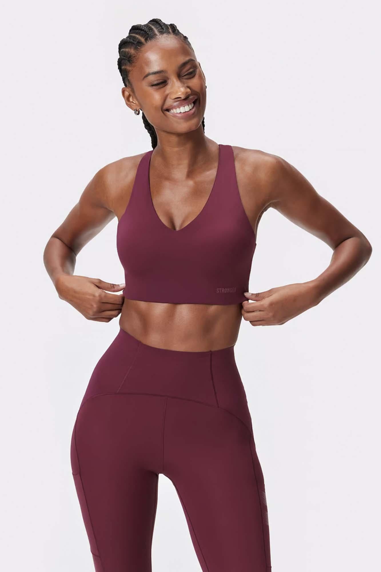 sleek sports bra