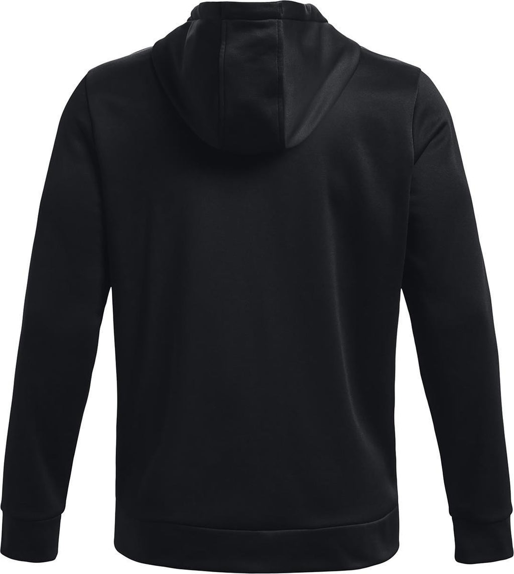 ua armour fleece fz hoodie-blk
