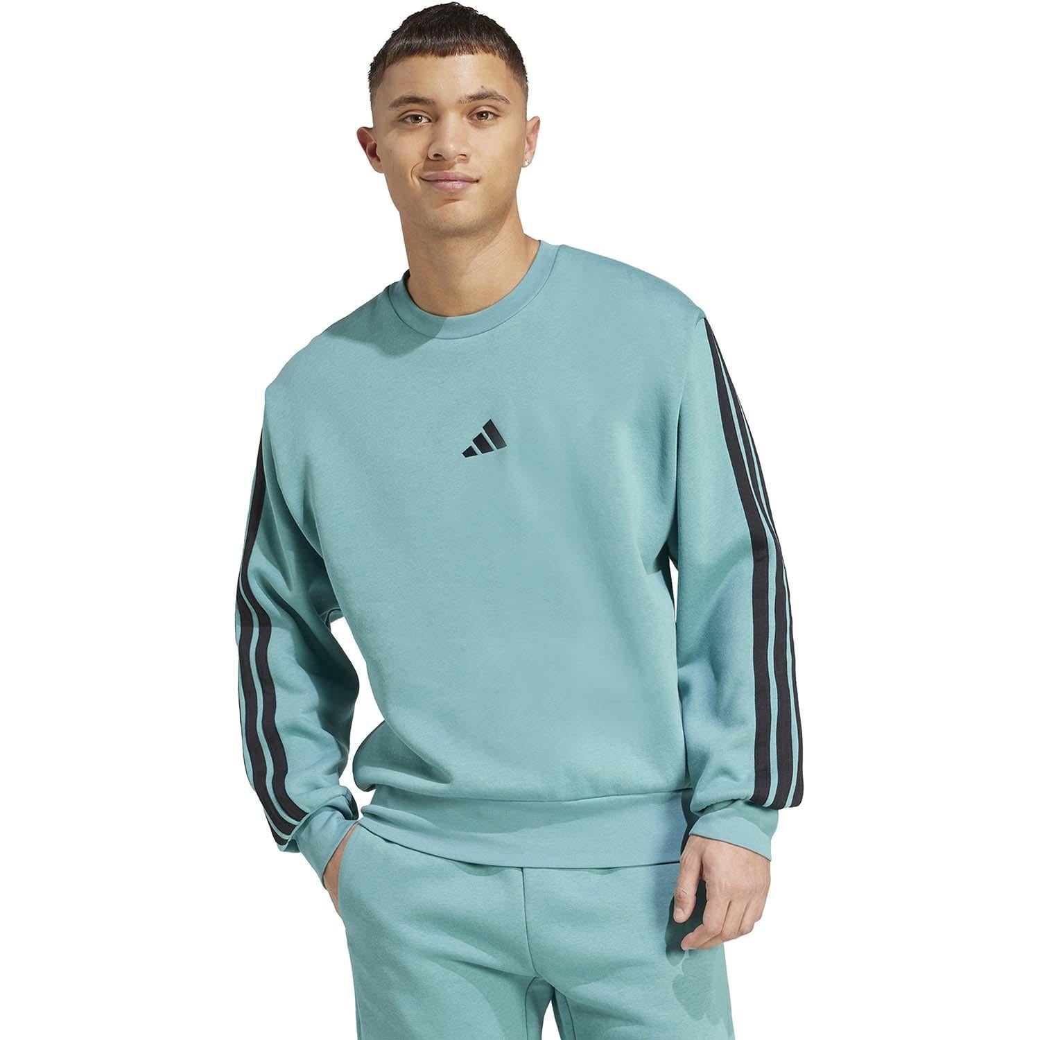 Essentials 3-Stripes Fleece Sweatshirt