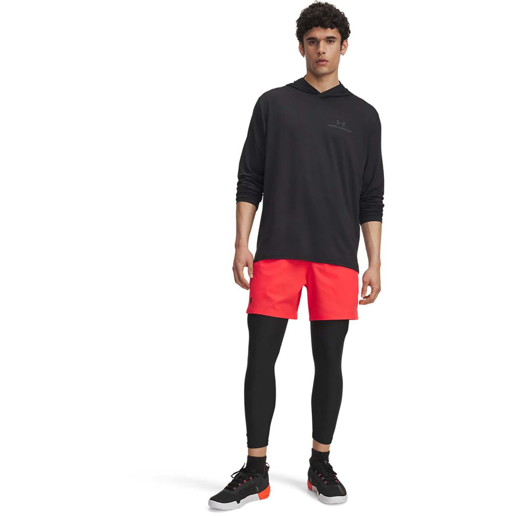 ua vanish woven 6in shorts-red