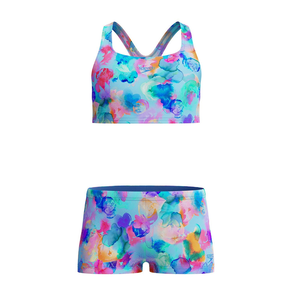 PRINT RACERBACK 2PC LTBLU/PNK