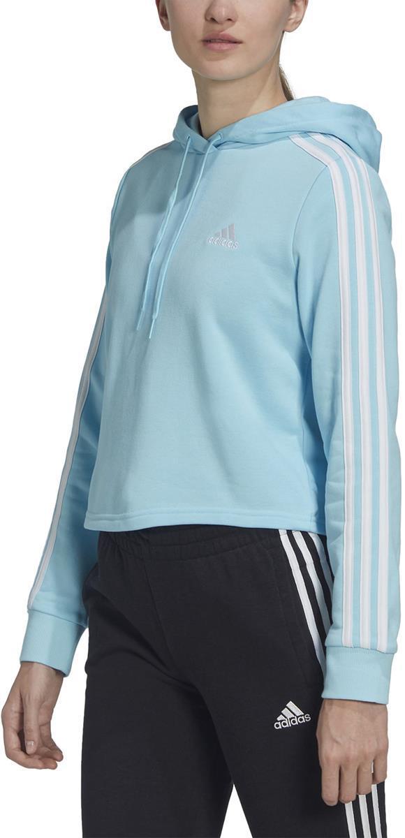 Essentials 3-Stripes Cropped Hoodie