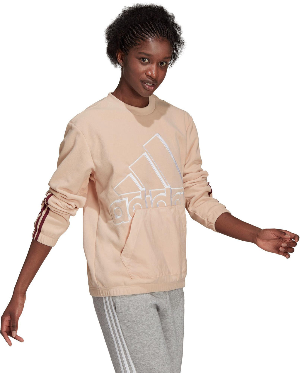 Brand Love Giant Logo Polar Fleece sweater