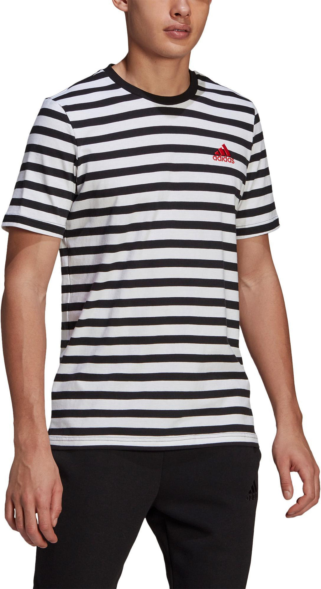 Essentials Stripey Embroidered Logo T-shirt