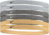 Swoosh Sport Metallic 6-pack hoofdbandjes