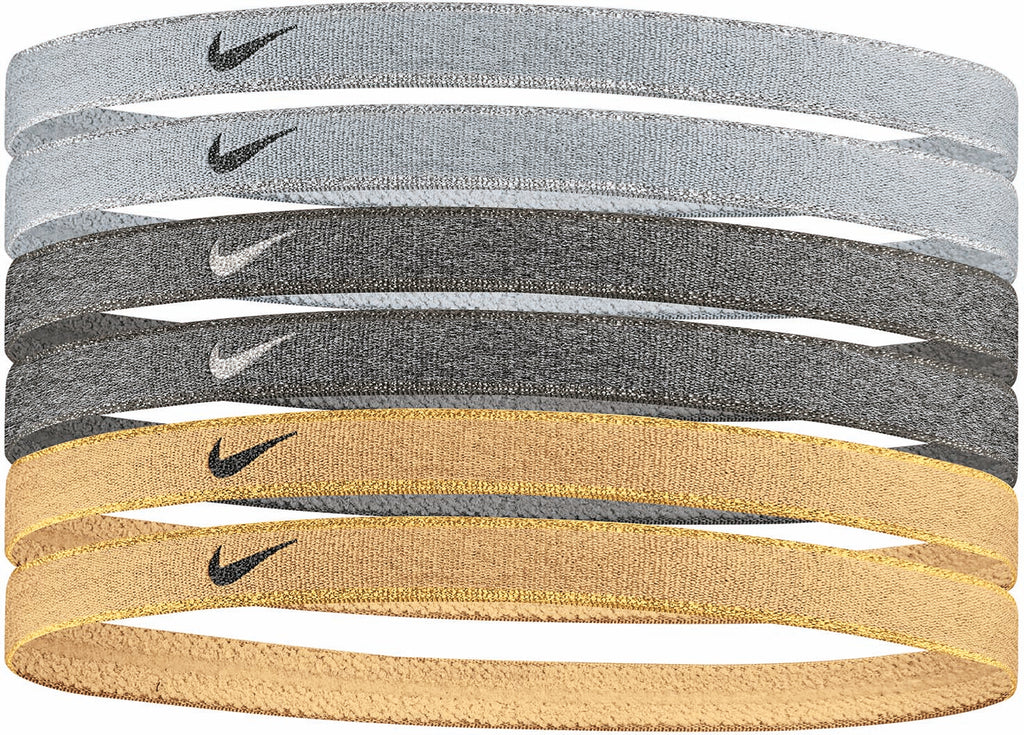 Swoosh Sport Metallic 6-pack hoofdbandjes
