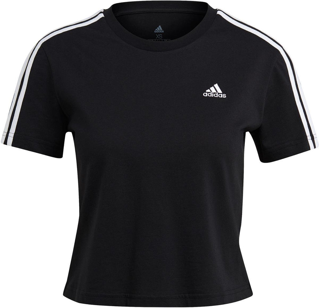 Essentials Loose 3-Stripes Cropped T-shirt