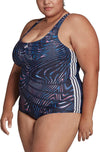Souleaf Graphic 3-Stripes badpak (Grote Maat)