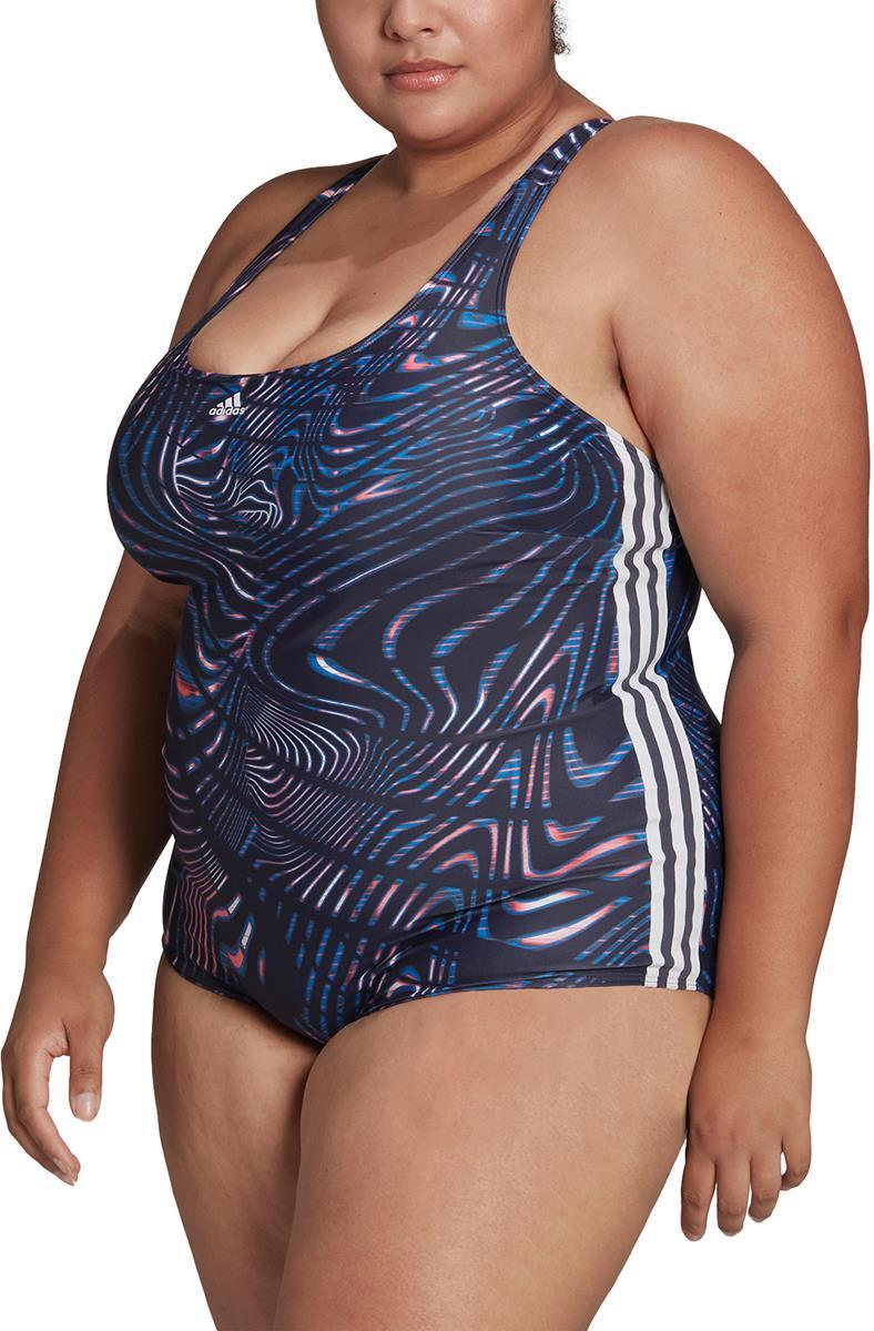Souleaf Graphic 3-Stripes badpak (Grote Maat)