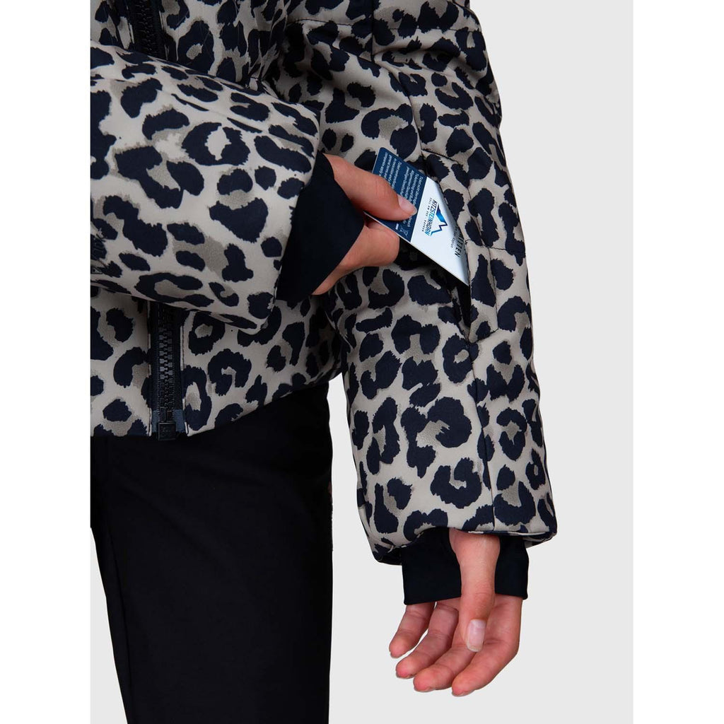 fiasky-print girls snow jacket