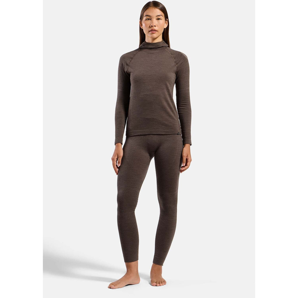 performance wool base layer shirt met facemask
