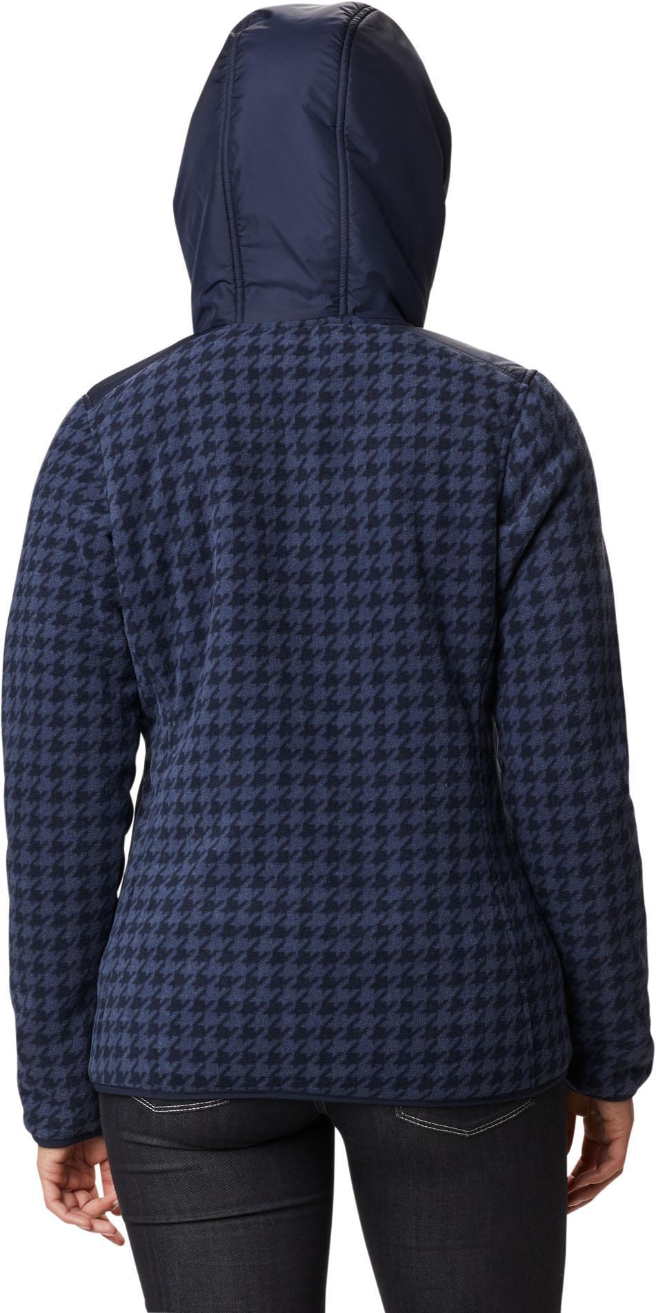 winter pass print fleece full zip