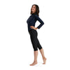 Eco F Long Sleeve Rash Top Bla/whi