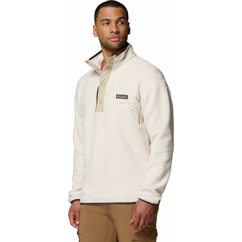 helvetia half snap fleece vest