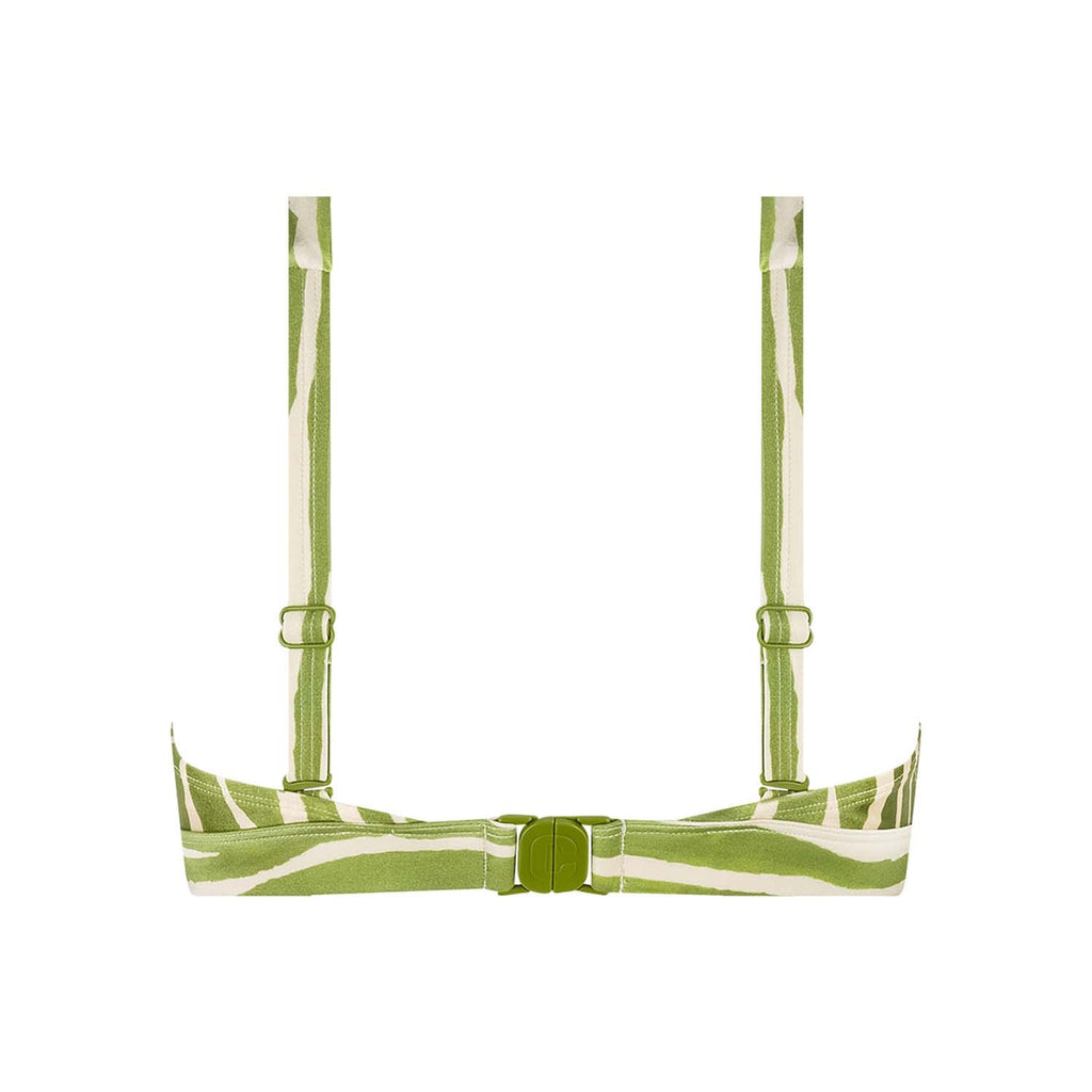bikini top triangle buckle push-up