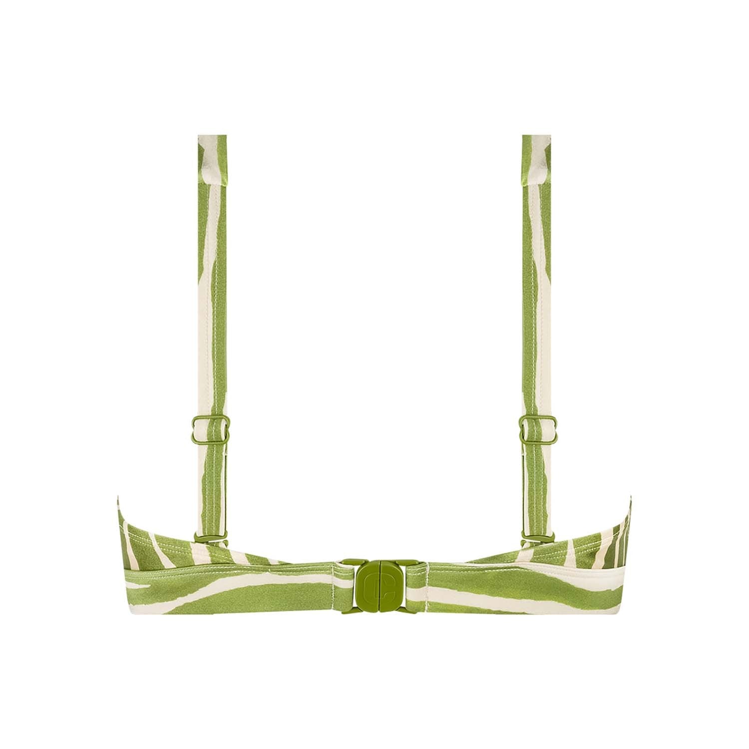 bikini top triangle buckle push-up