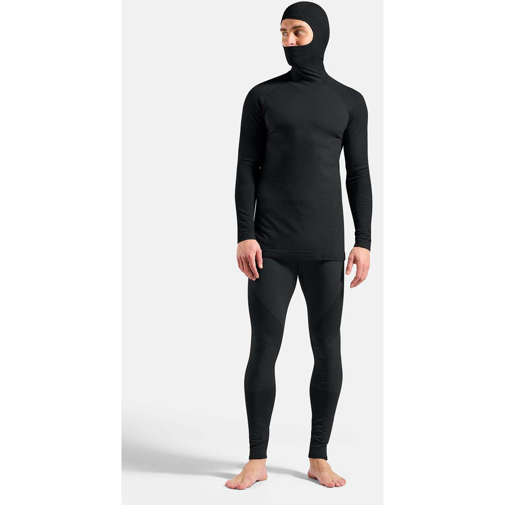 performance wool base layer shirt met facemask