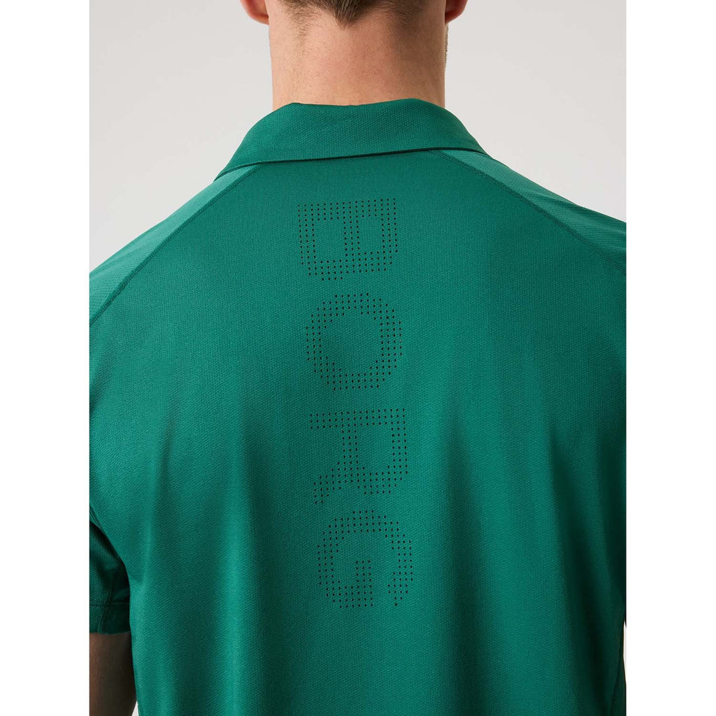 ace mesh panel polo shirt