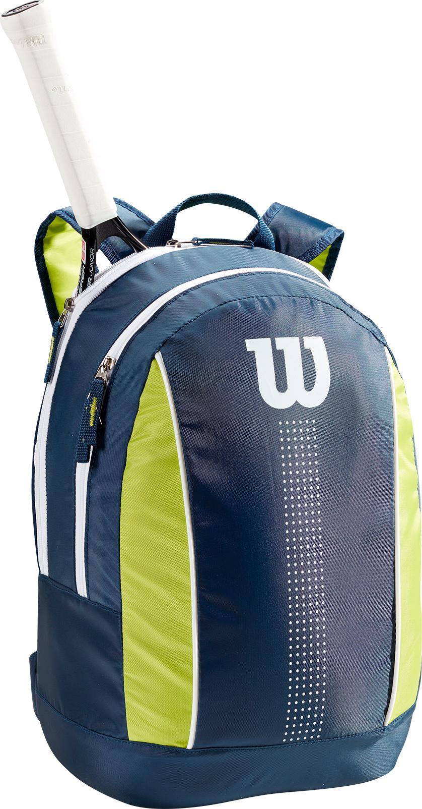 Junior Backpack  Navy/lime Green/white