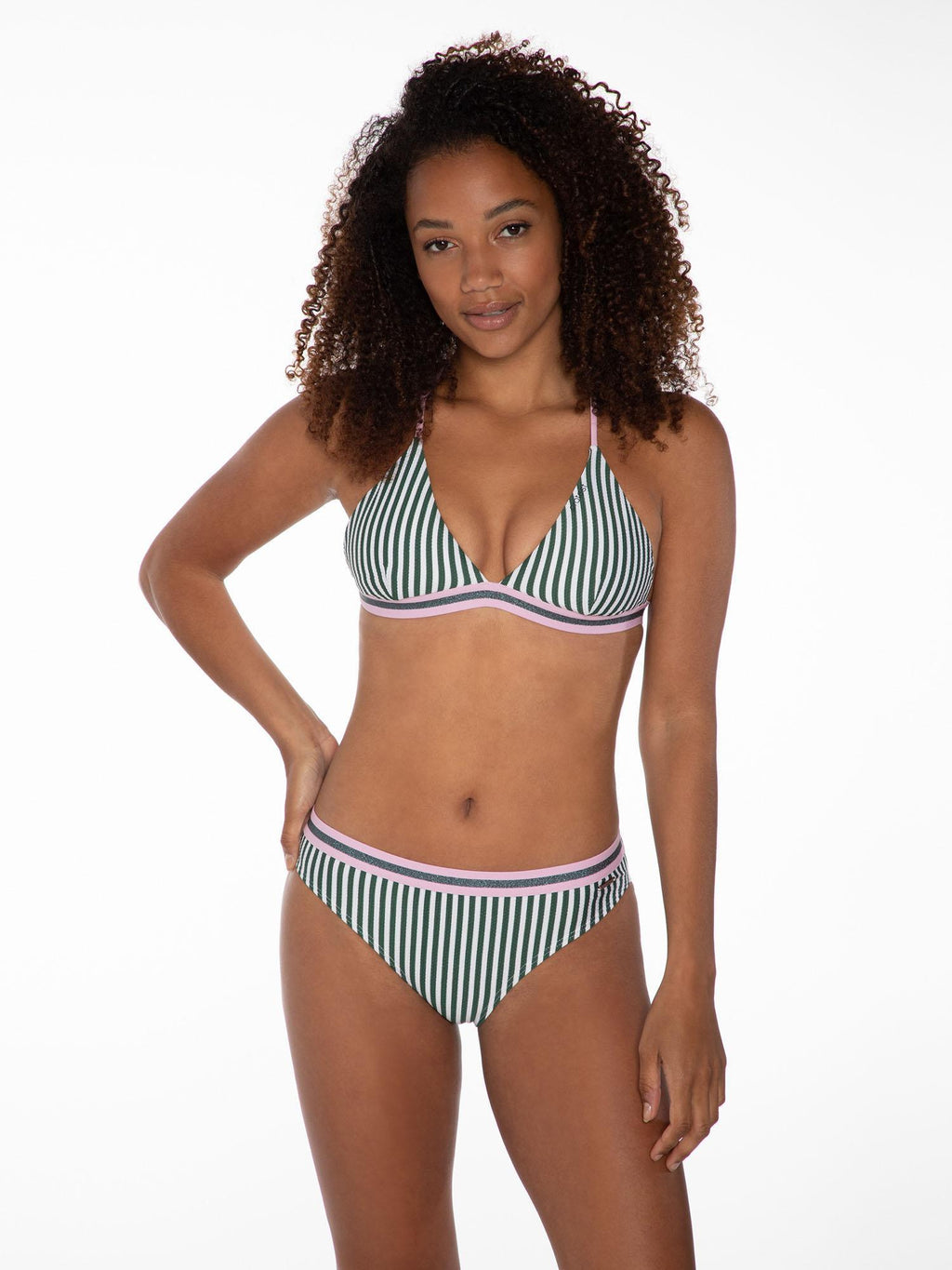 Mm Palmtree Triangle Bikini Top