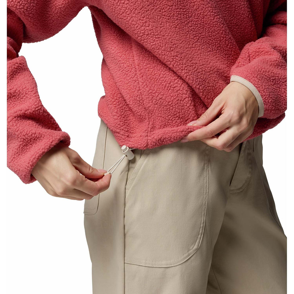 helvetia ii cropped half snap fleece vest