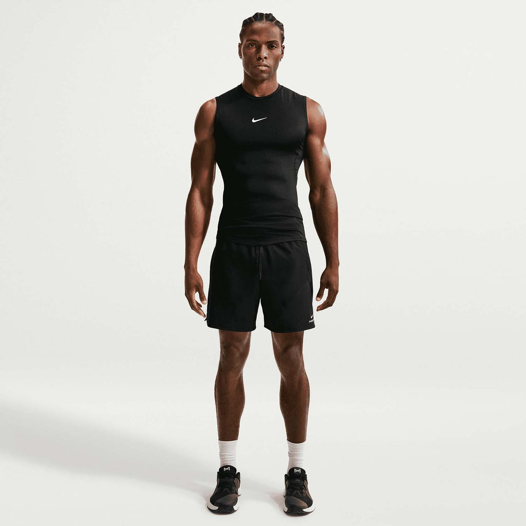 pro dri-fit men's strakke, mouwloze fitnesstop