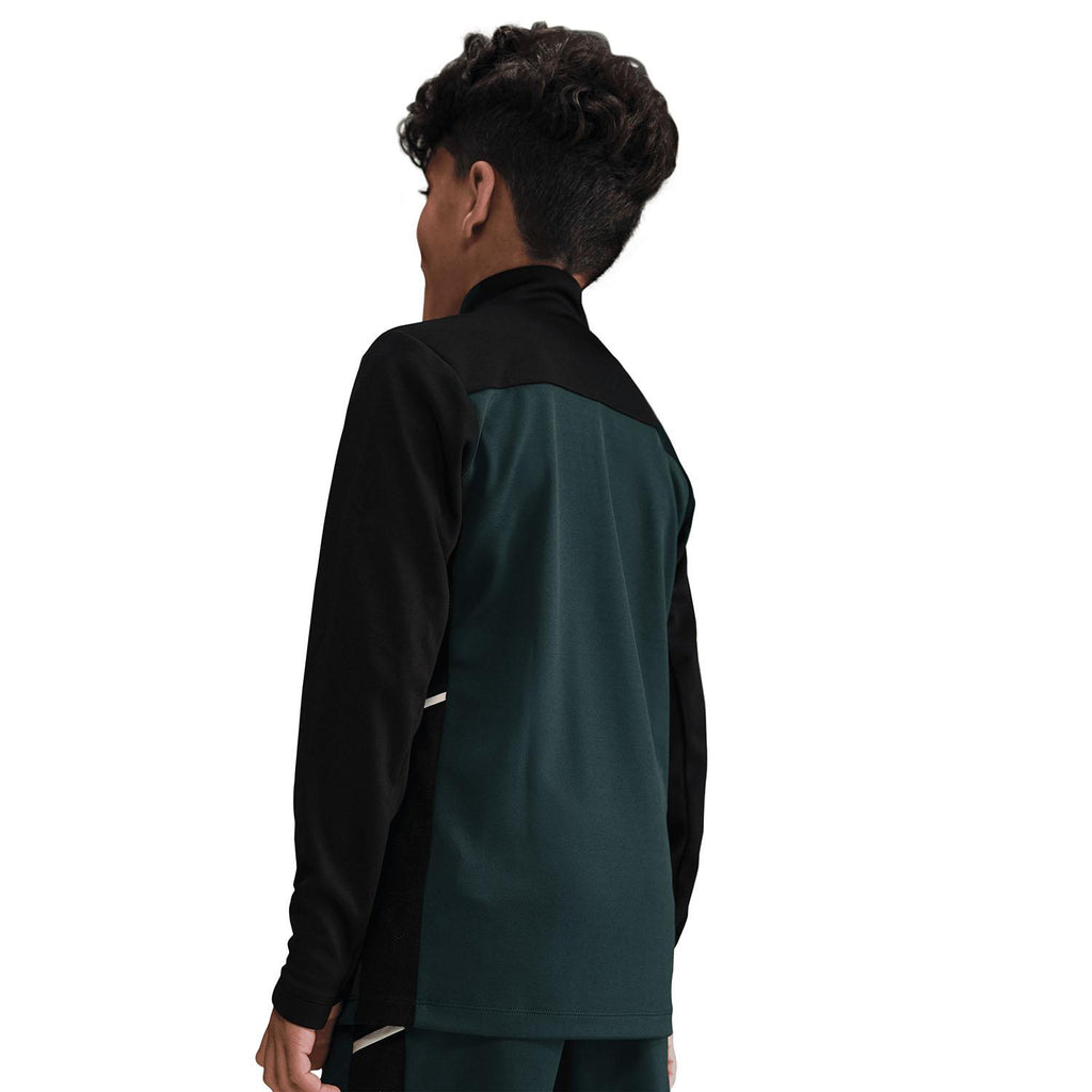 Academy Voetbaltrainingstop met Dri-FIT, lange mouwen en korte rits voor kids