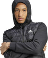 Essentials Hybride donsjack met capuchon