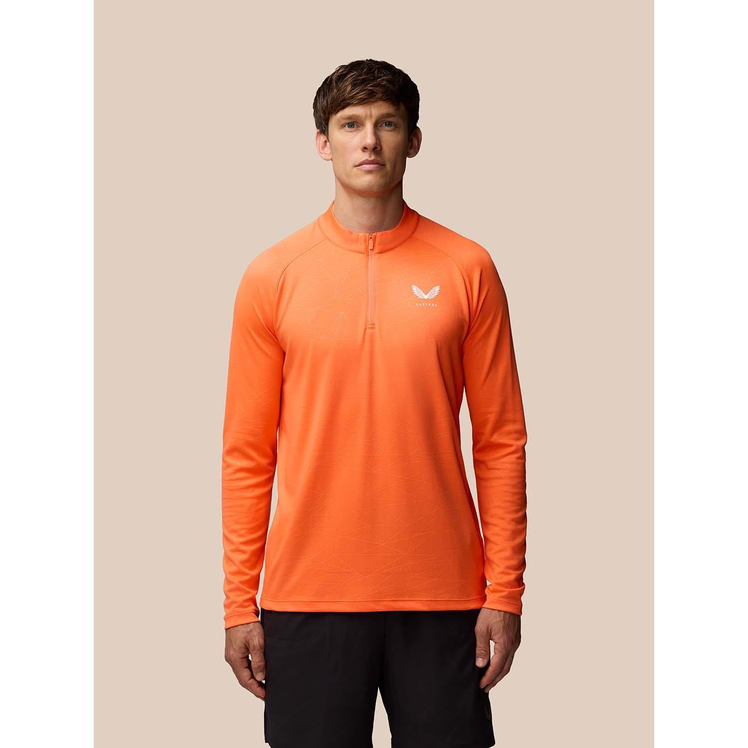 Aop 1/4 Zip Ls Top