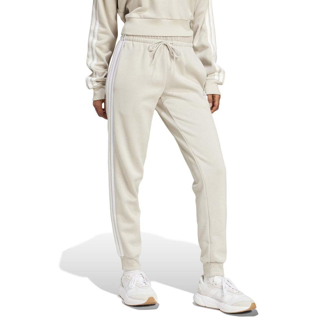 Essentials 3-Stripes Fleece Slim-fit Broek