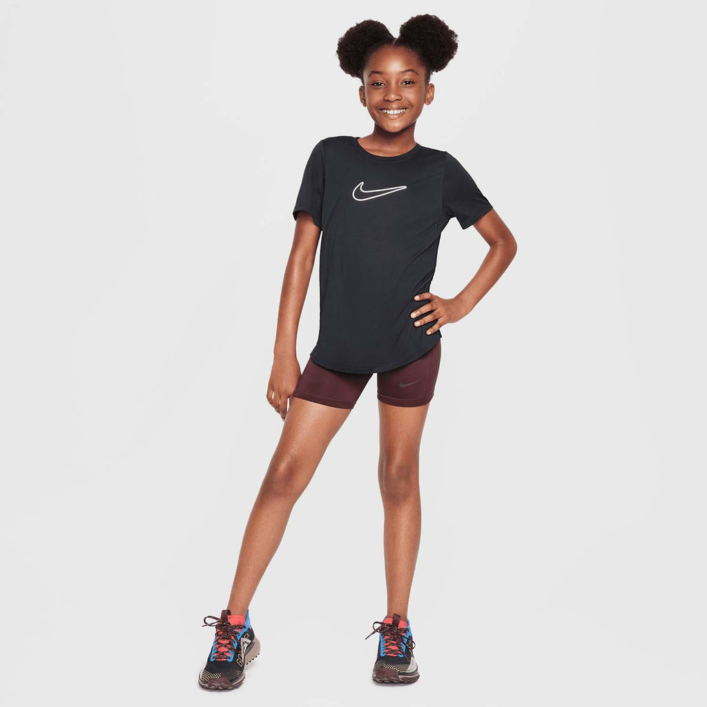 one girls' dri-fit short-sleev