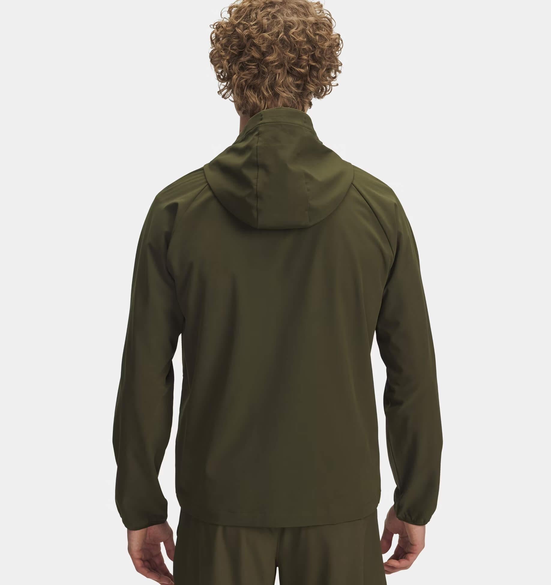 ua vibe woven jacket-grn