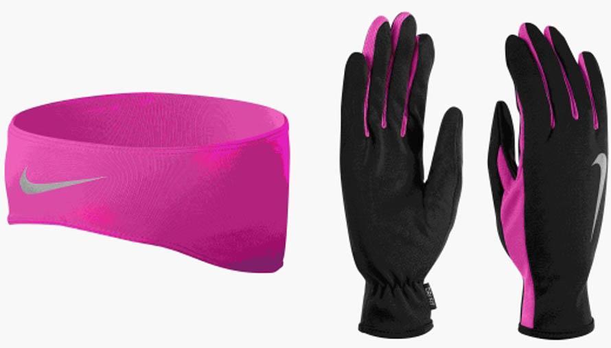 Wmens Running Drifit Headb/glove Set