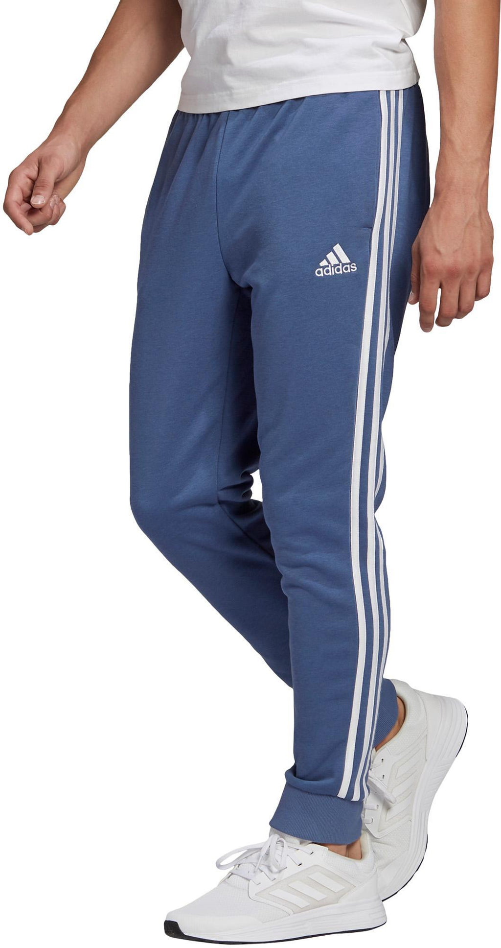 Essentials French Terry Tapered Cuff 3-Stripes Broek
