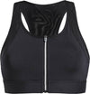 zip sports bra
