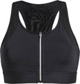 zip sports bra
