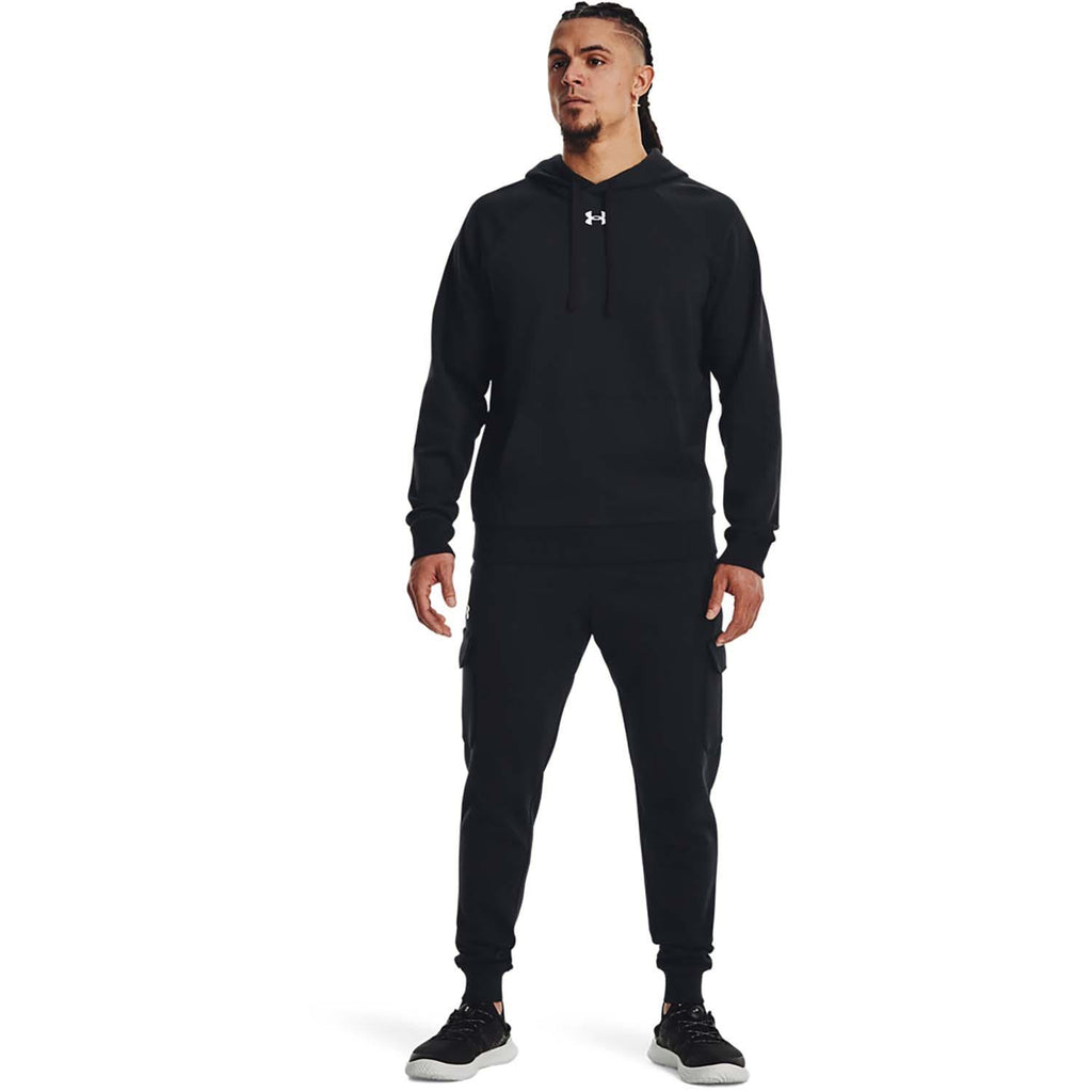 ua rival fleece cargo jogger-blk