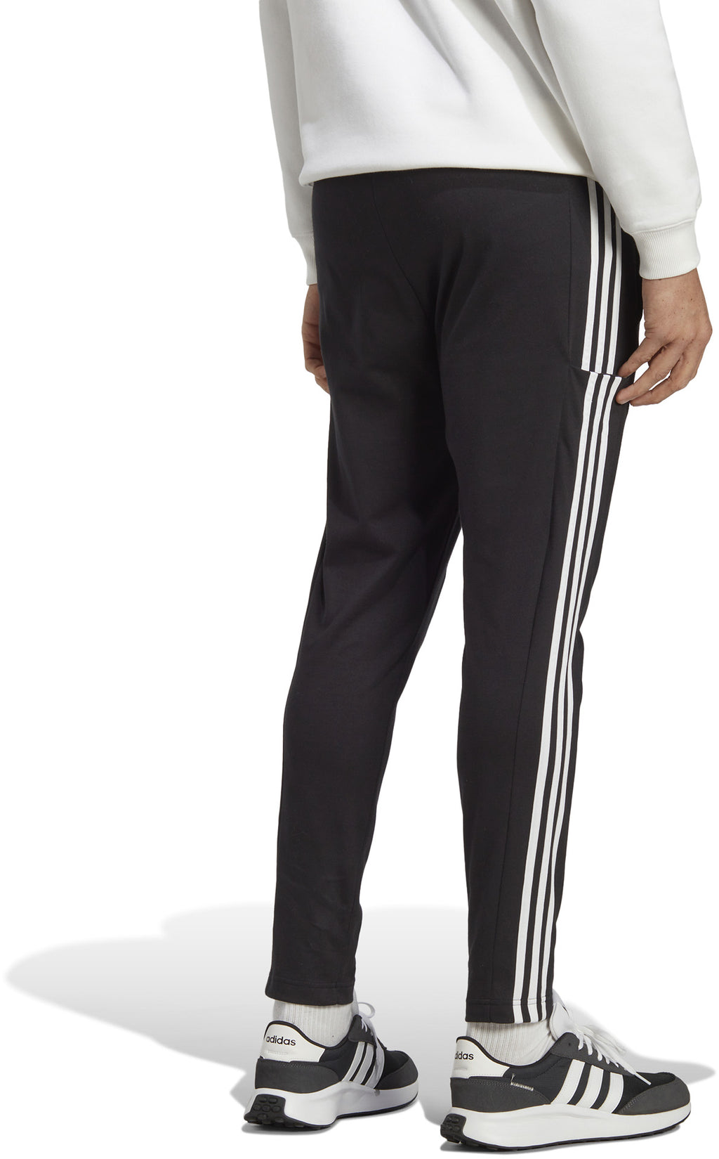 Essentials Single Jersey Tapered Open Hem 3-Stripes broek