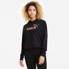 ess   metallic cropped hoo